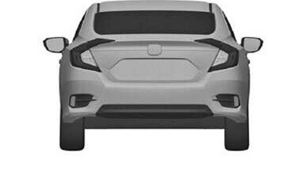 2016 Honda Civic leaked patent drawing - Image via Gizmag