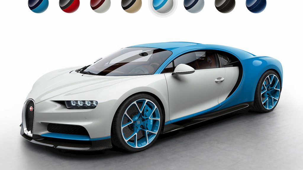 Bugatti Chiron configurator
