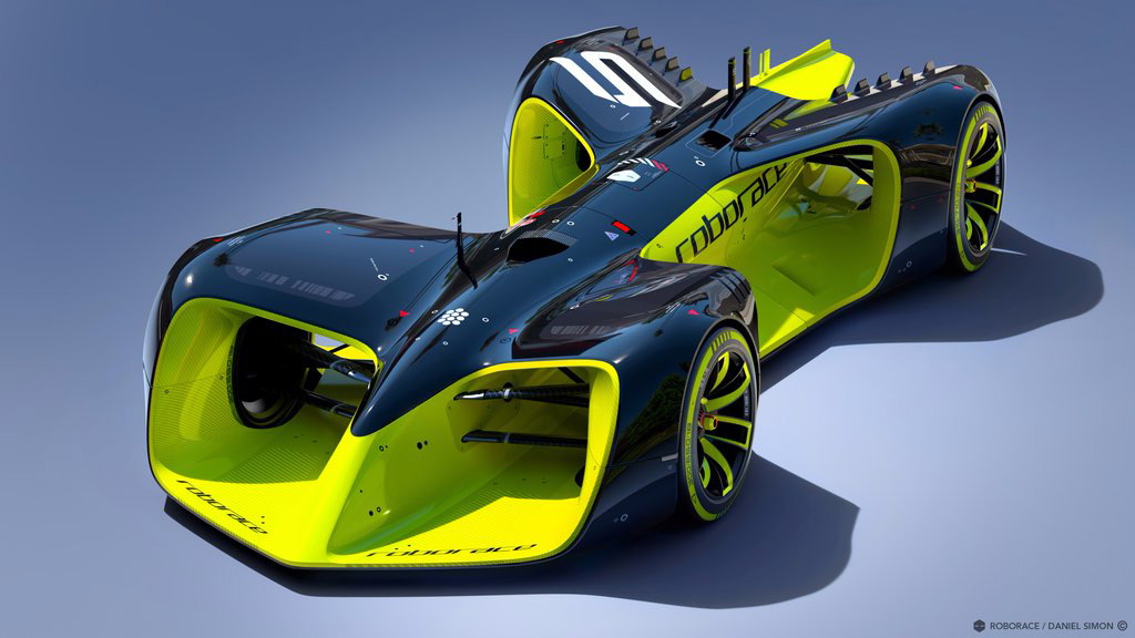 Roborace autonomous race car concept