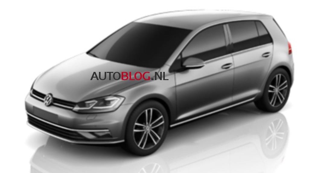 Alleged image of the 2018 Volkswagen Golf - Image via Autoblog.nl