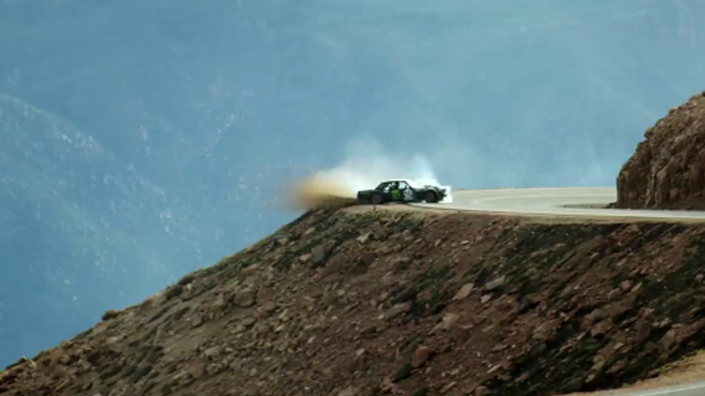 Scene from Ken Block’s Climbkhana Pikes Peak