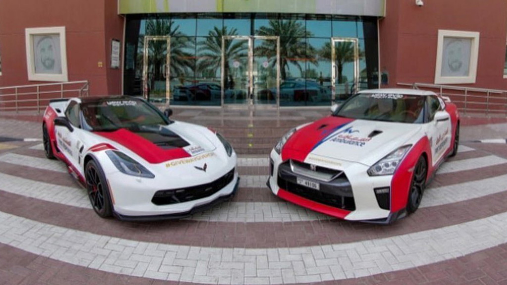 Dubai's Chevrolet Corvette and Nissan GT-R sport ambulances