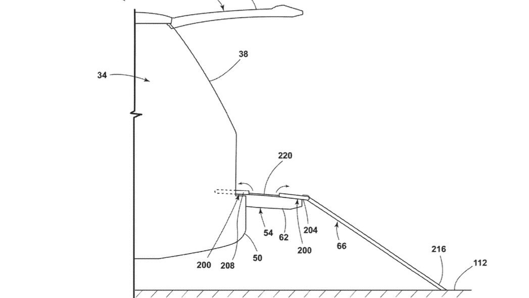 Ford SUV cargo ramp patent image
