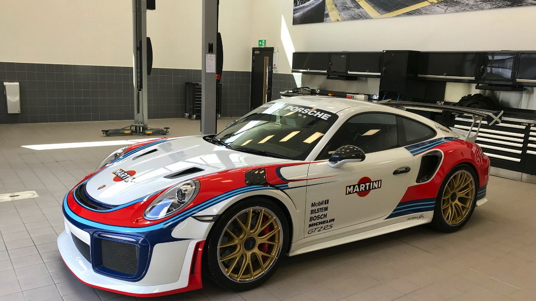 Martini livery Porsche 911 GT2 RS pays homage to the Moby Dick Porsche 935