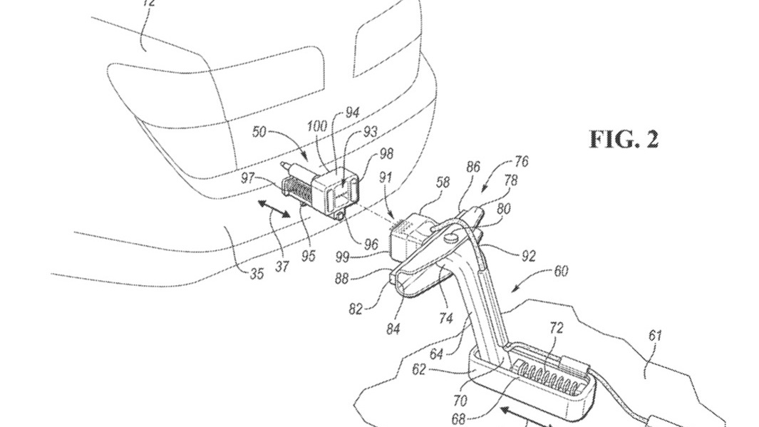 Ford magnetic EV charger patent image