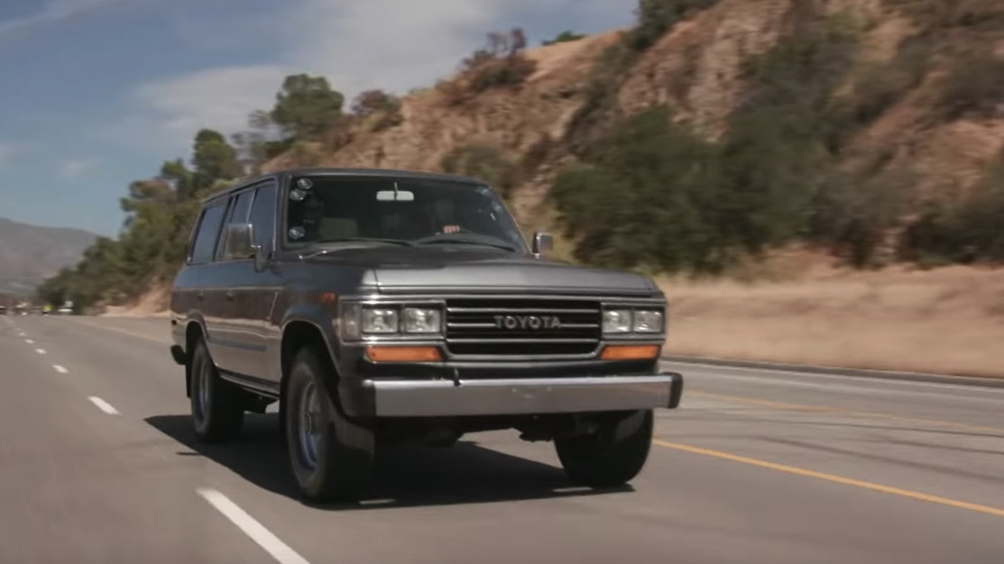 Jay Leno Inspects A Trio Of 1980s Era Toyota Land Cruisers
