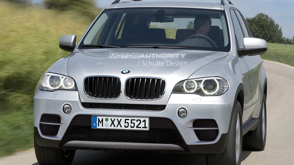 2011 BMW X5 facelift preview rendering