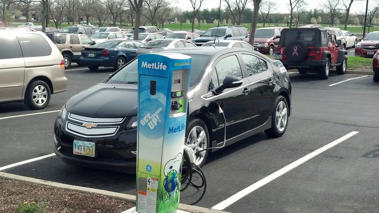 MetLife electric-car charging station for employee use - Dayton, Ohio