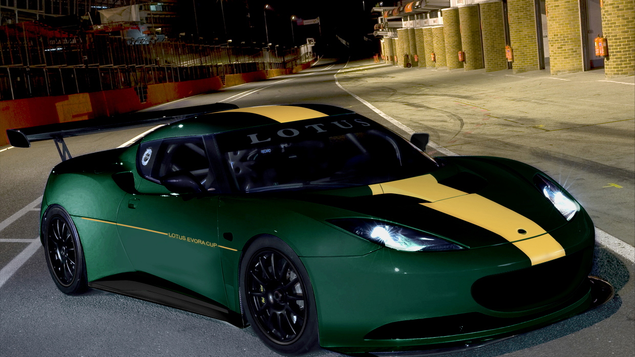 Lotus Evora Cup race car