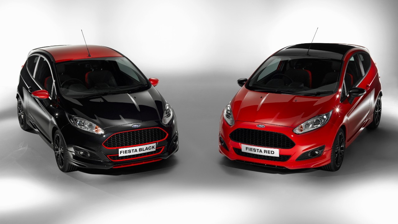 Ford Fiesta Red and Black 1.0 Ecoboost