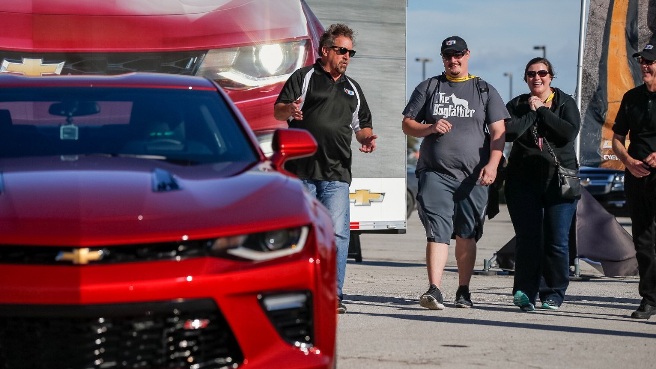 Danica Patrick Helps Deliver The First 2016 Chevrolet Camaro