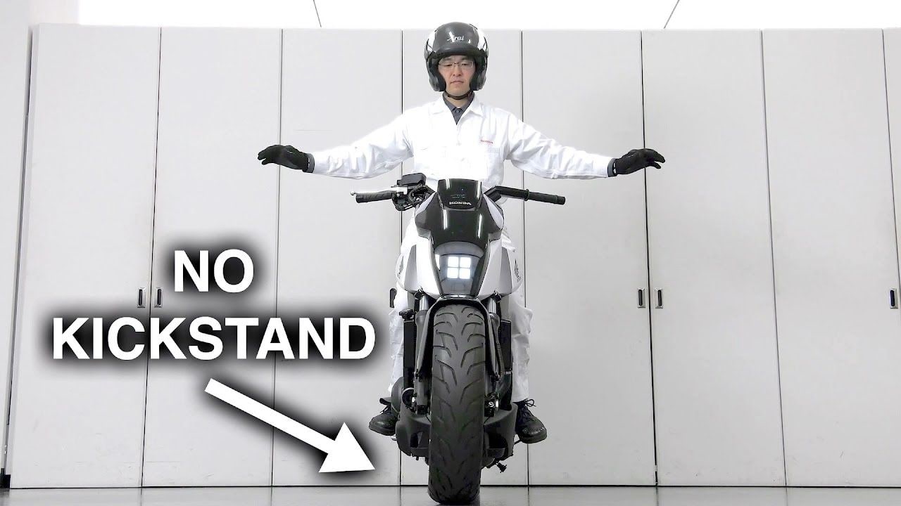 Honda has built a motorcycle that self balances