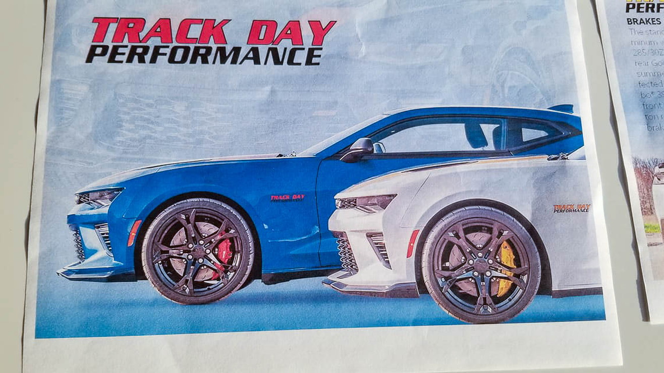 2017 Track Day Performance Camaro marketing materials