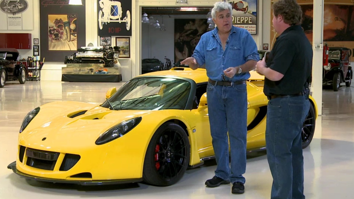 Hennessey Venom GT visits Jay Leno's Garage, again