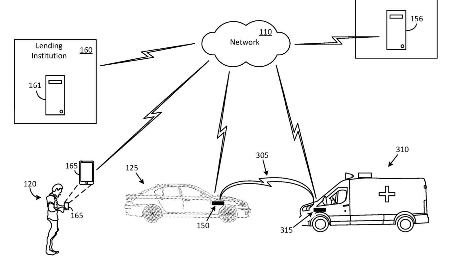 Ford vehicle repossession system patent image