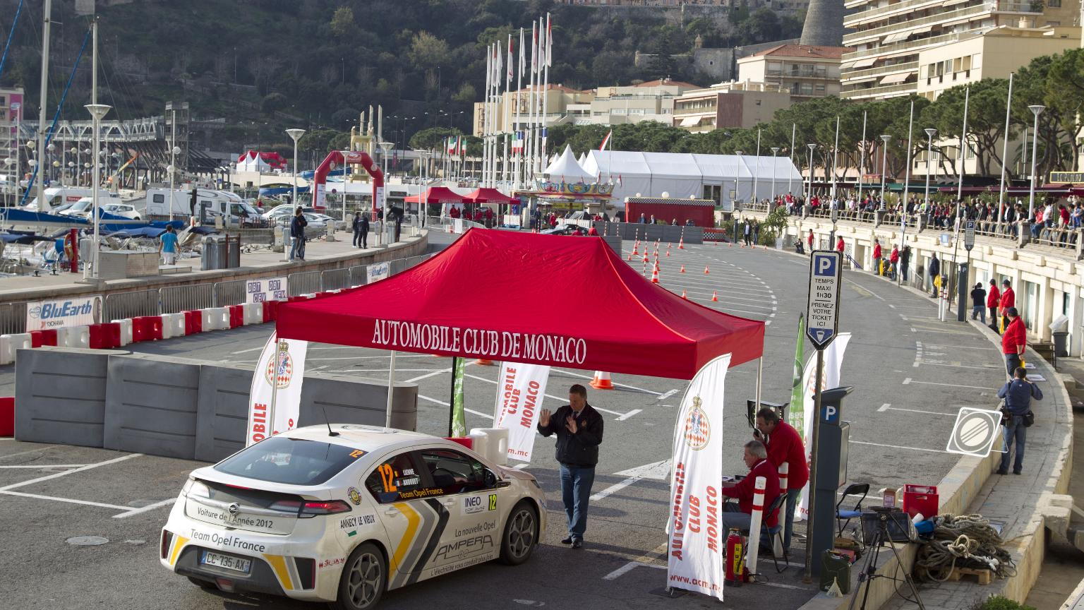 Opel Ampera at the Monte Carlo Rally