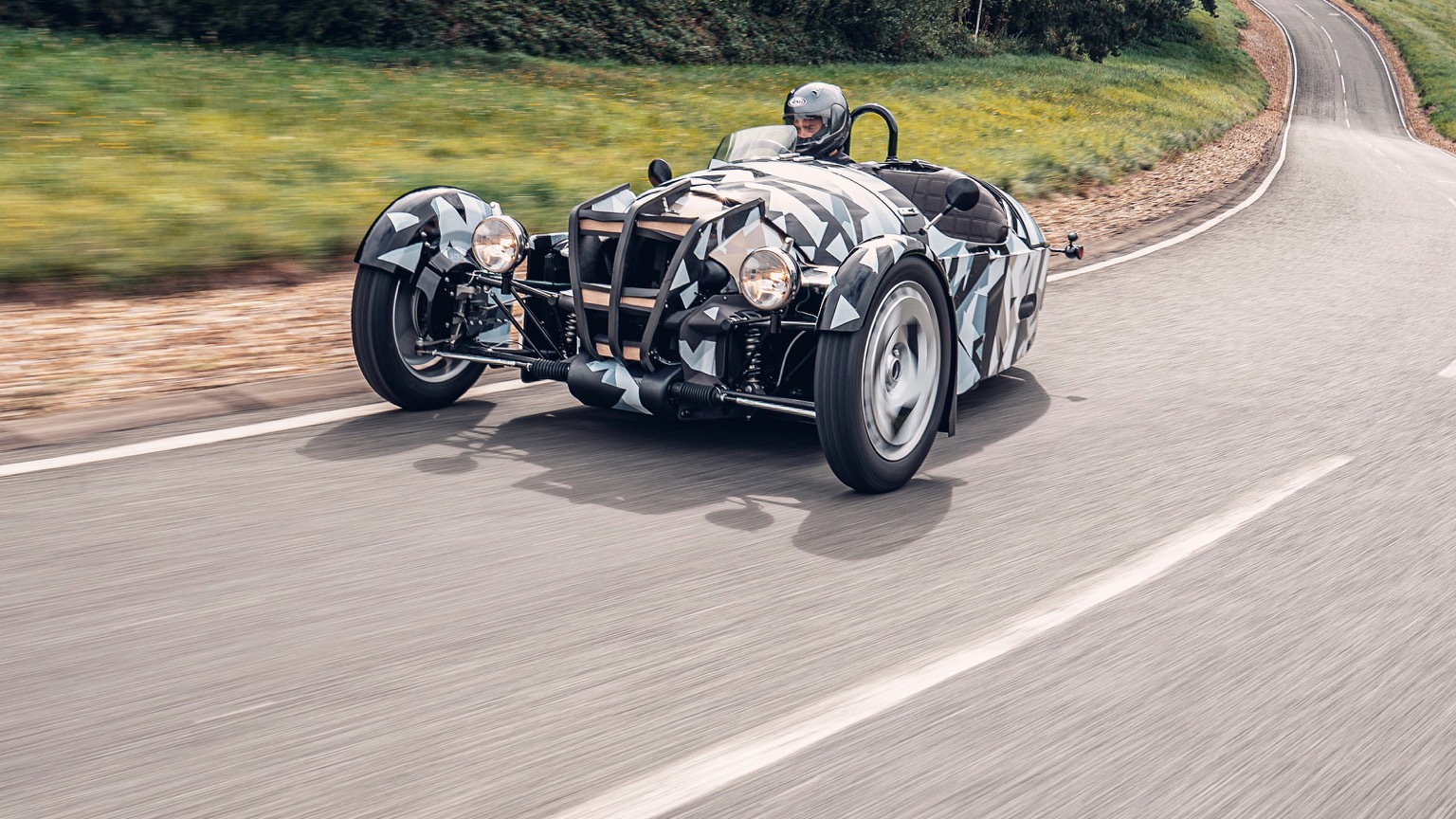Teaser for new three-wheeled Morgan due in 2022