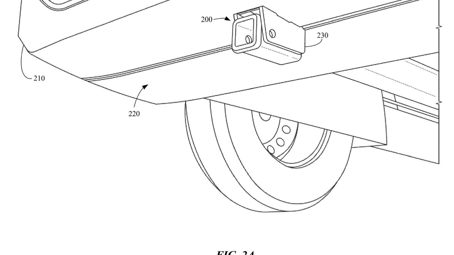 Rivian accessory hitch patent image