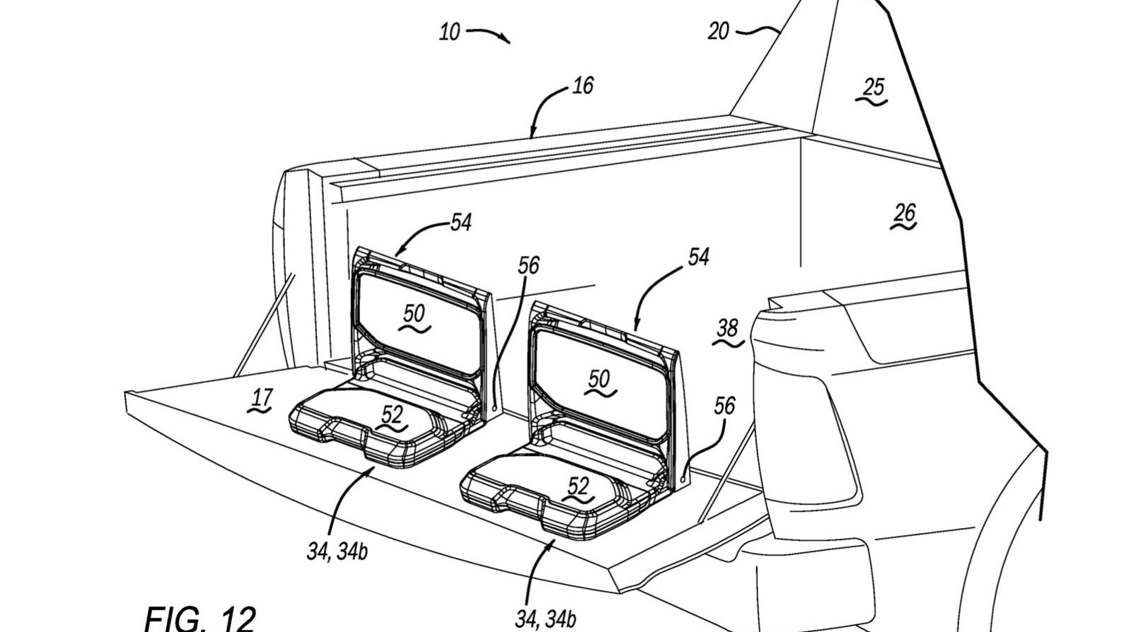 Ram third-row jump seat patent image