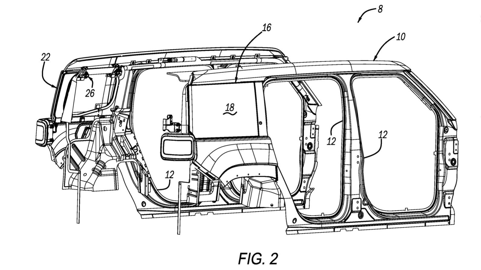 Stellantis removable window patent image