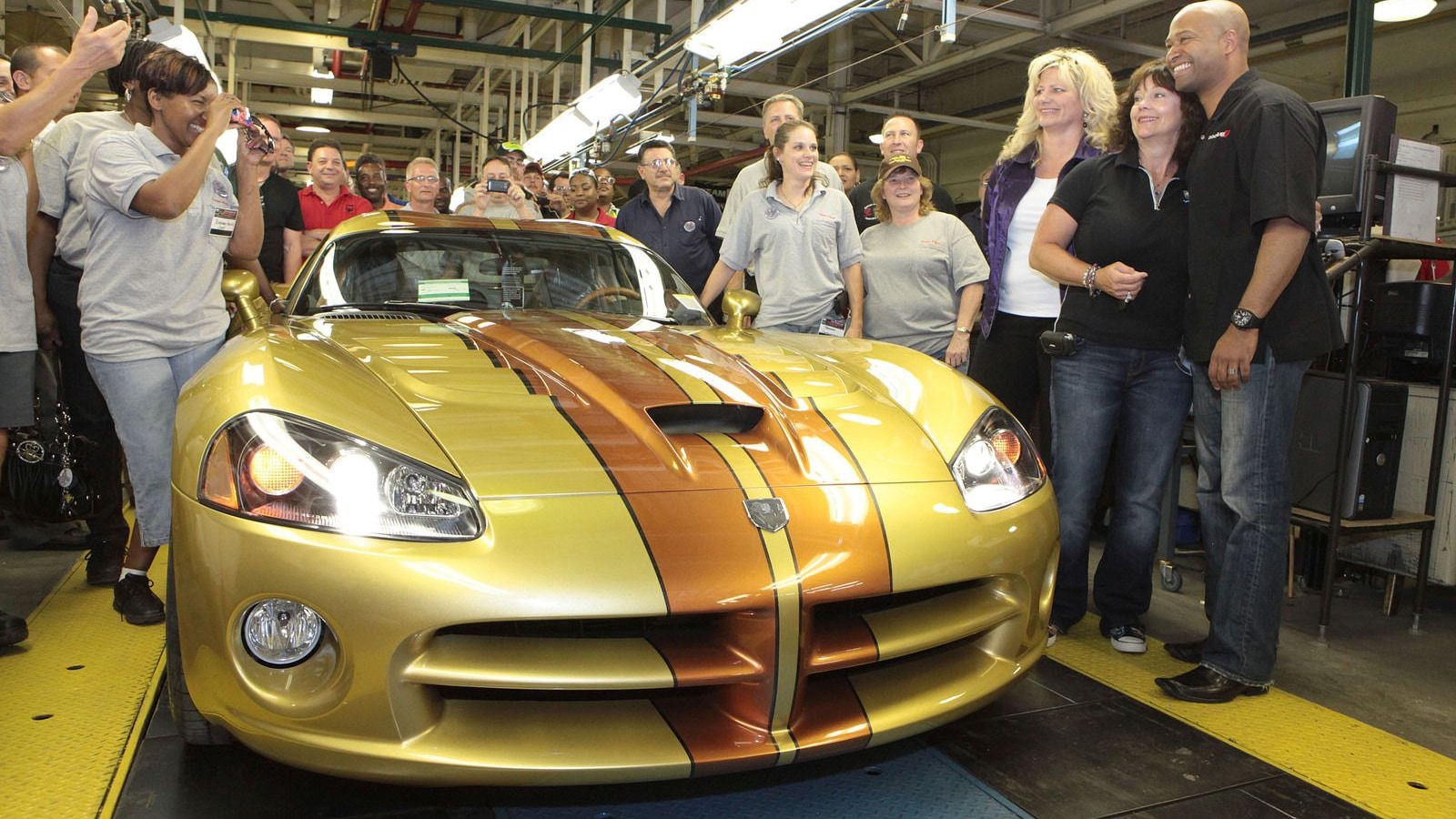 D'Ann Rauh takes delivery of her custom 2010 Dodge Viper 