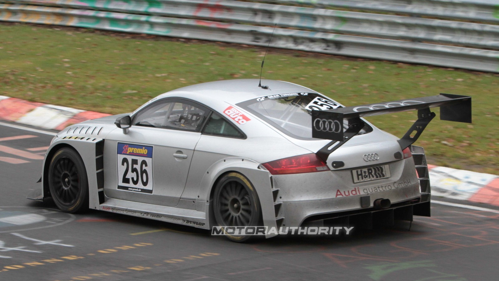 Audi TT RS endurance race car spy shots