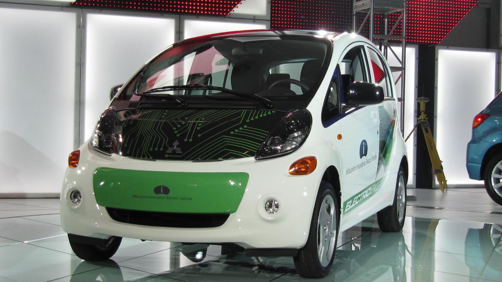 2012 Mitsubishi "i" electric car, powered by MiEV, launch event at 2010 Los Angeles Auto Show