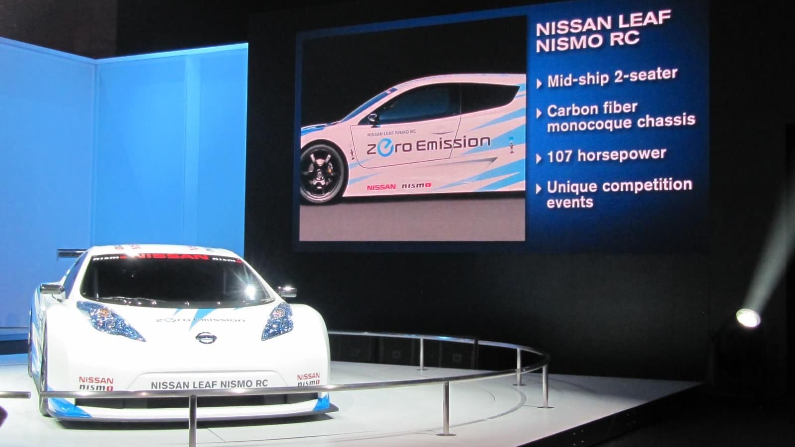 2012 Nissan Leaf Nismo RC Concept, New York Auto Show, April 2011