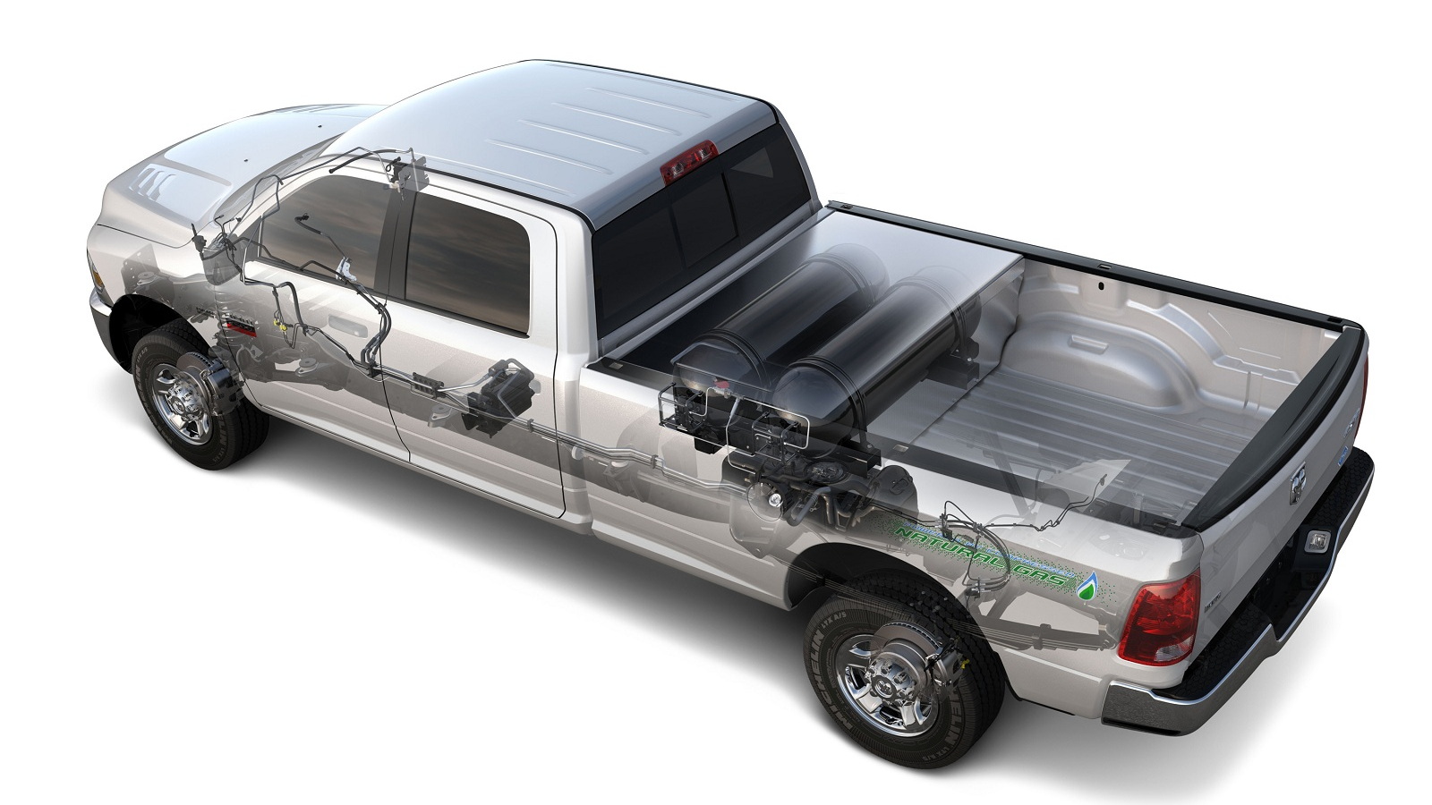 2013 Ram 2500 HD CNG pickup truck - natural-gas fuel system only