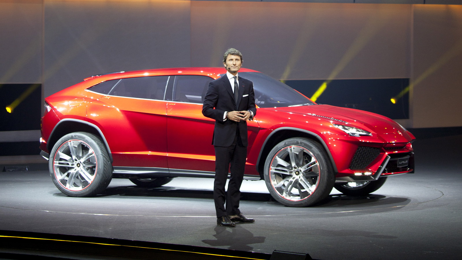 Lamborghini CEO Stephan Winkelmann and the 2012 Urus SUV concept