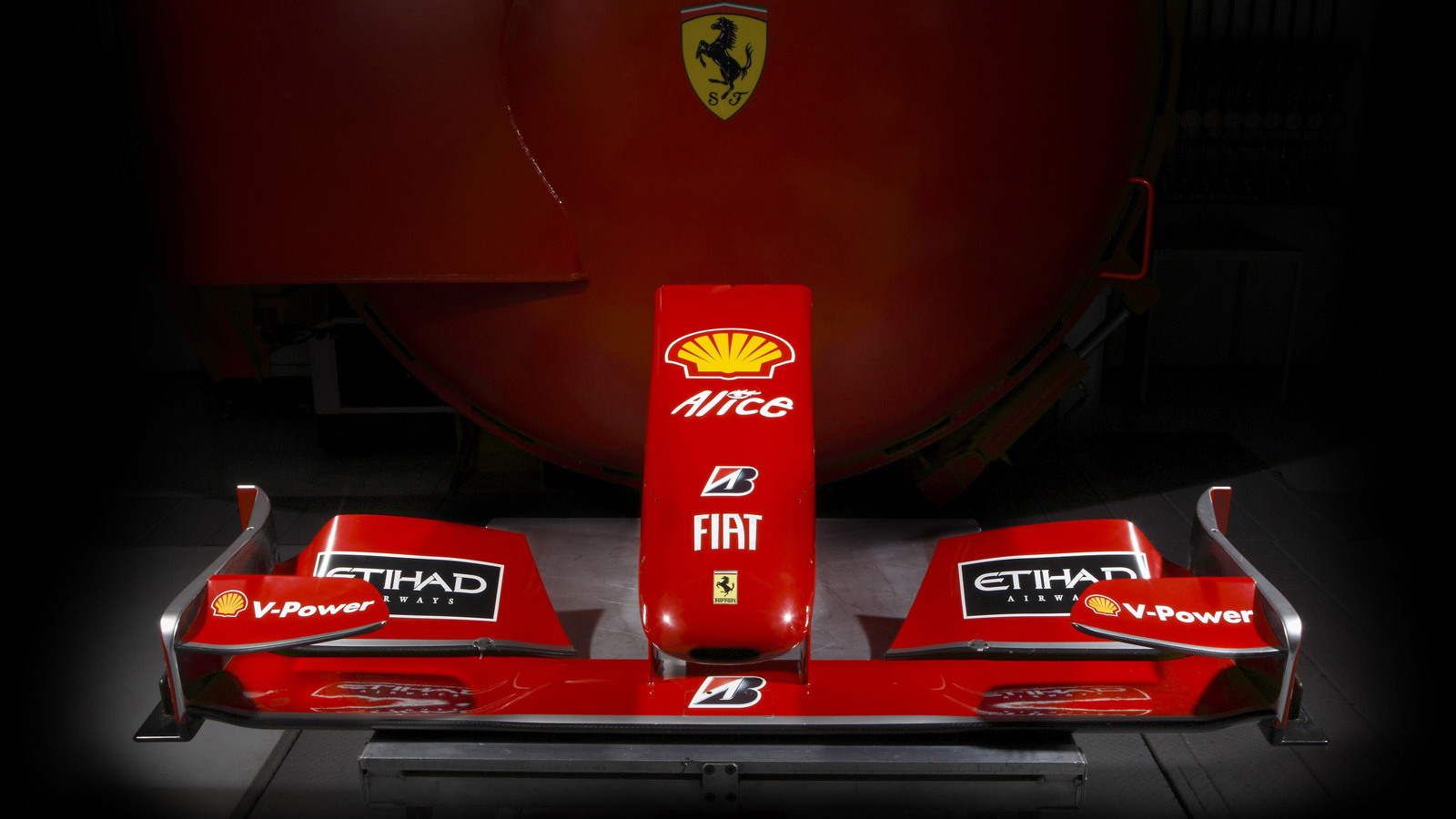 Nose cone from Ferrari F60 Formula 1 race car