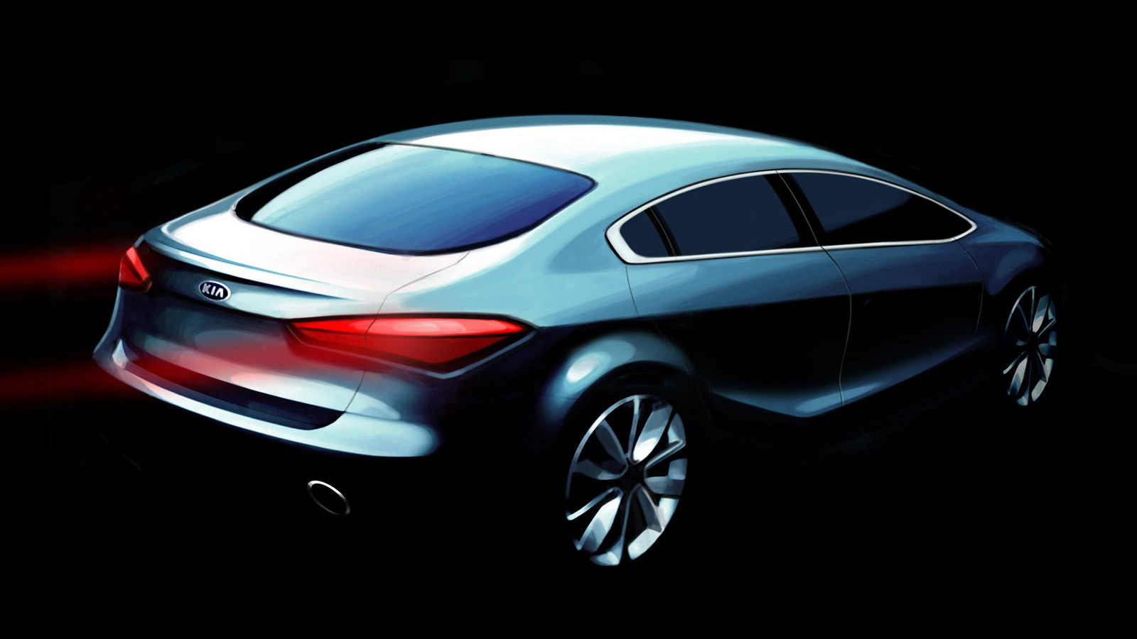 2014 Kia Forte Sedan teaser sketch