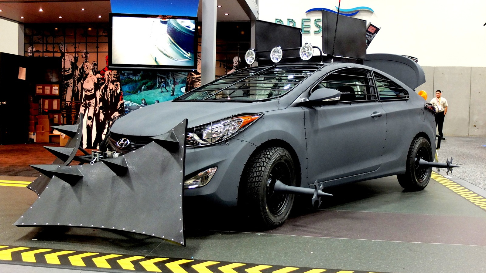 Hyundai's Elantra Coupe Zombie Survival Machine