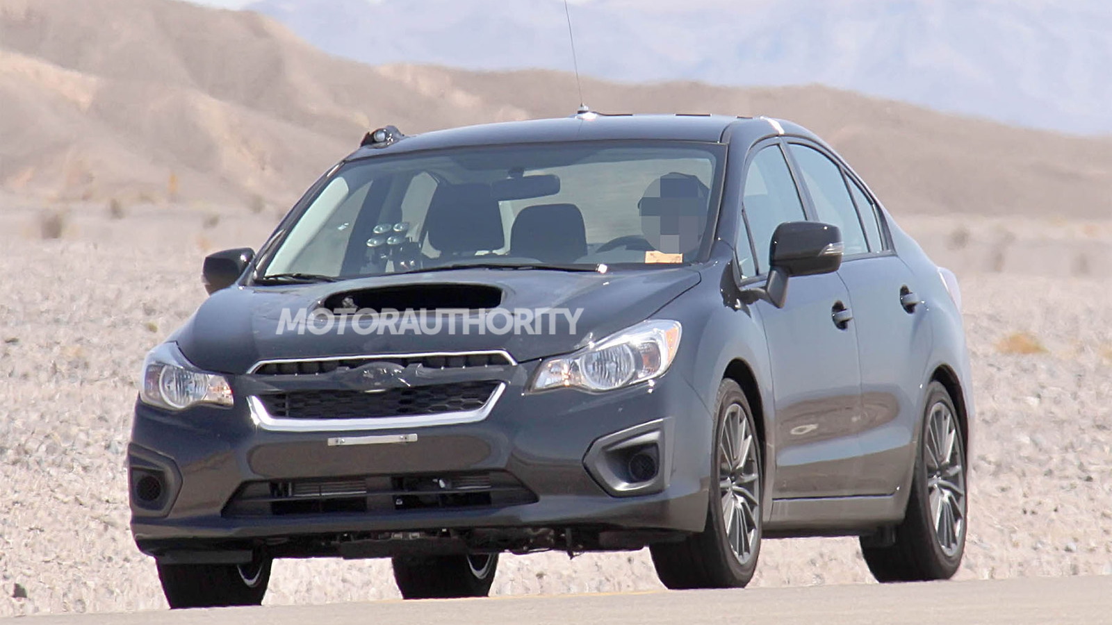 2015 Subaru WRX test mule spy shots