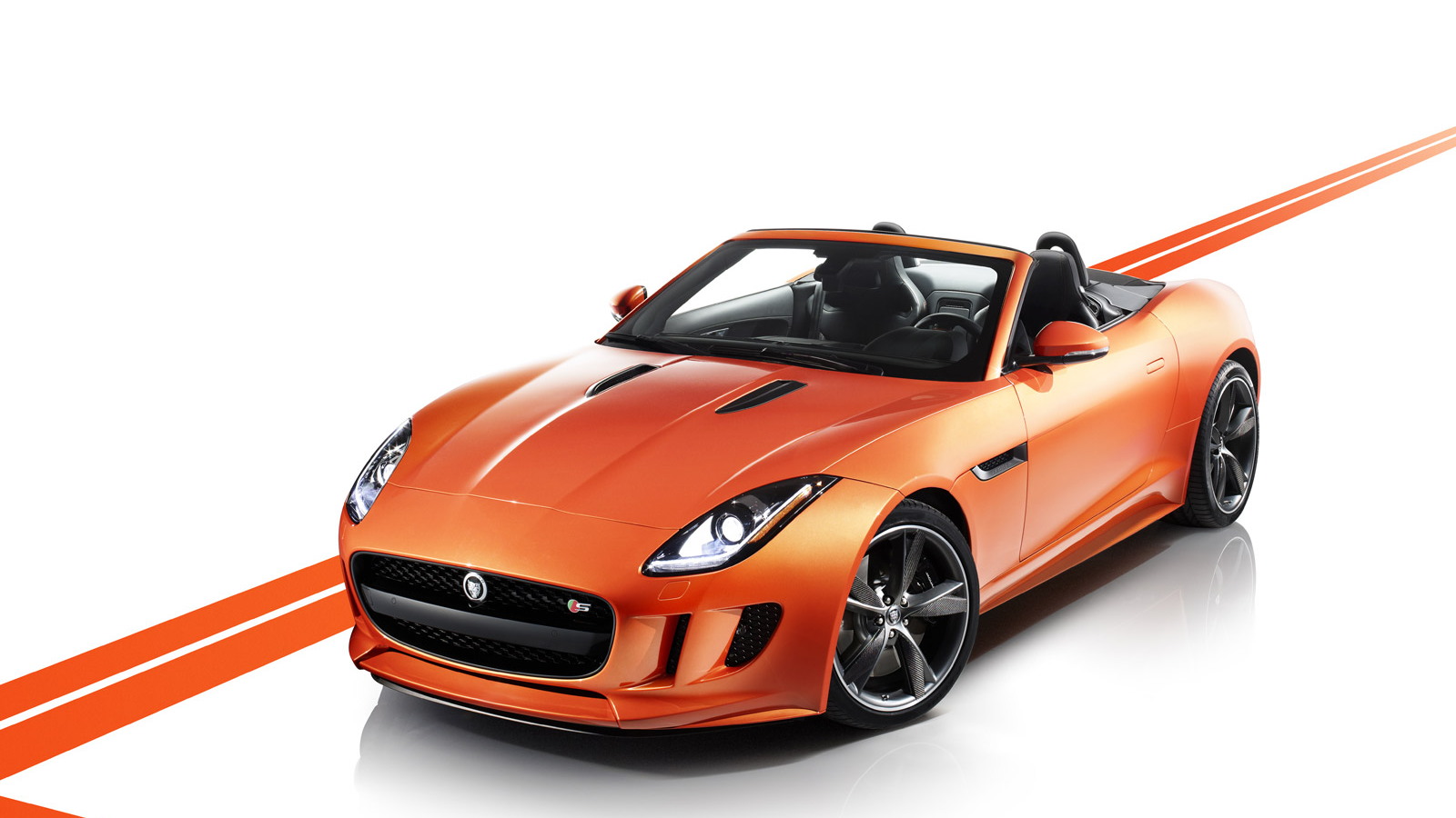 2014 Jaguar F-Type with Firesand paint and Design and Black exterior and interior upgrades