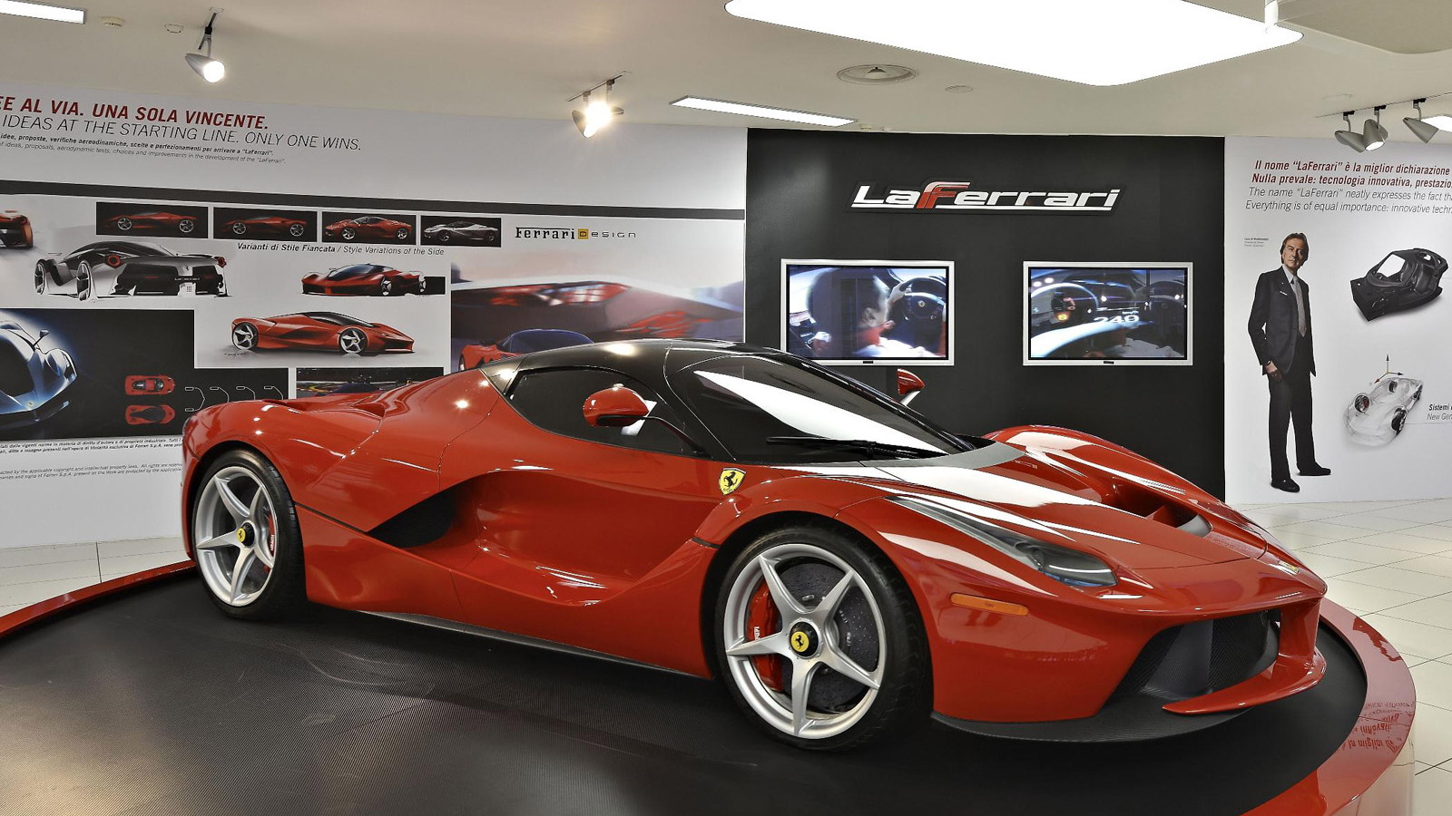 ‘Ferrari Supercar - Technology, Design, Myth’ exhibition at the Ferrari Museum, Maranello, Italy