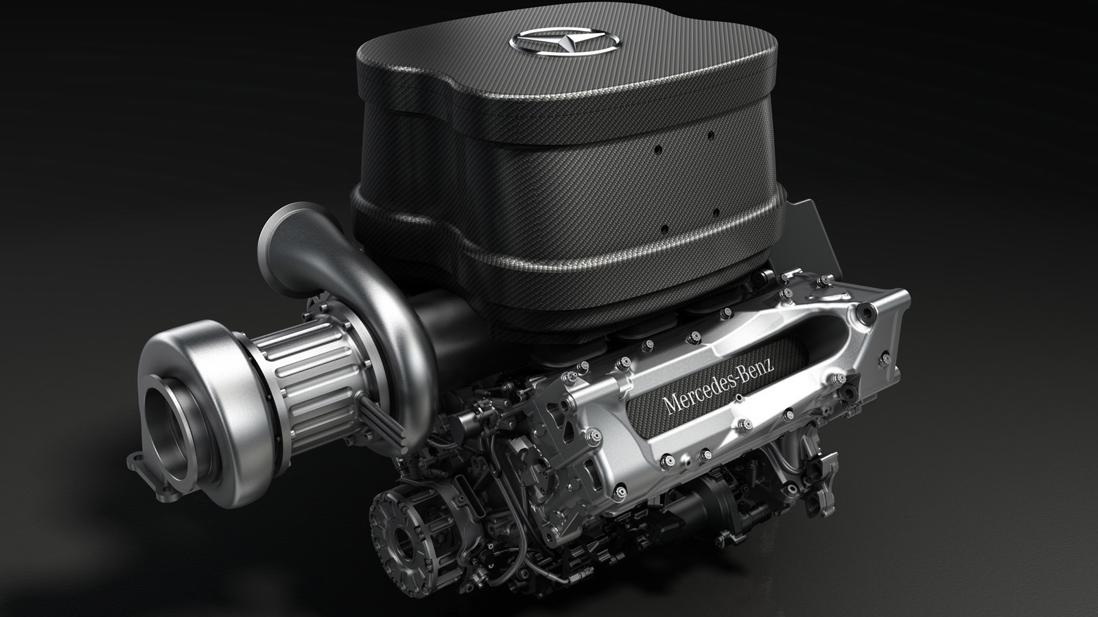 Mercedes AMG’s turbocharged V-6 for the 2014 Formula One season