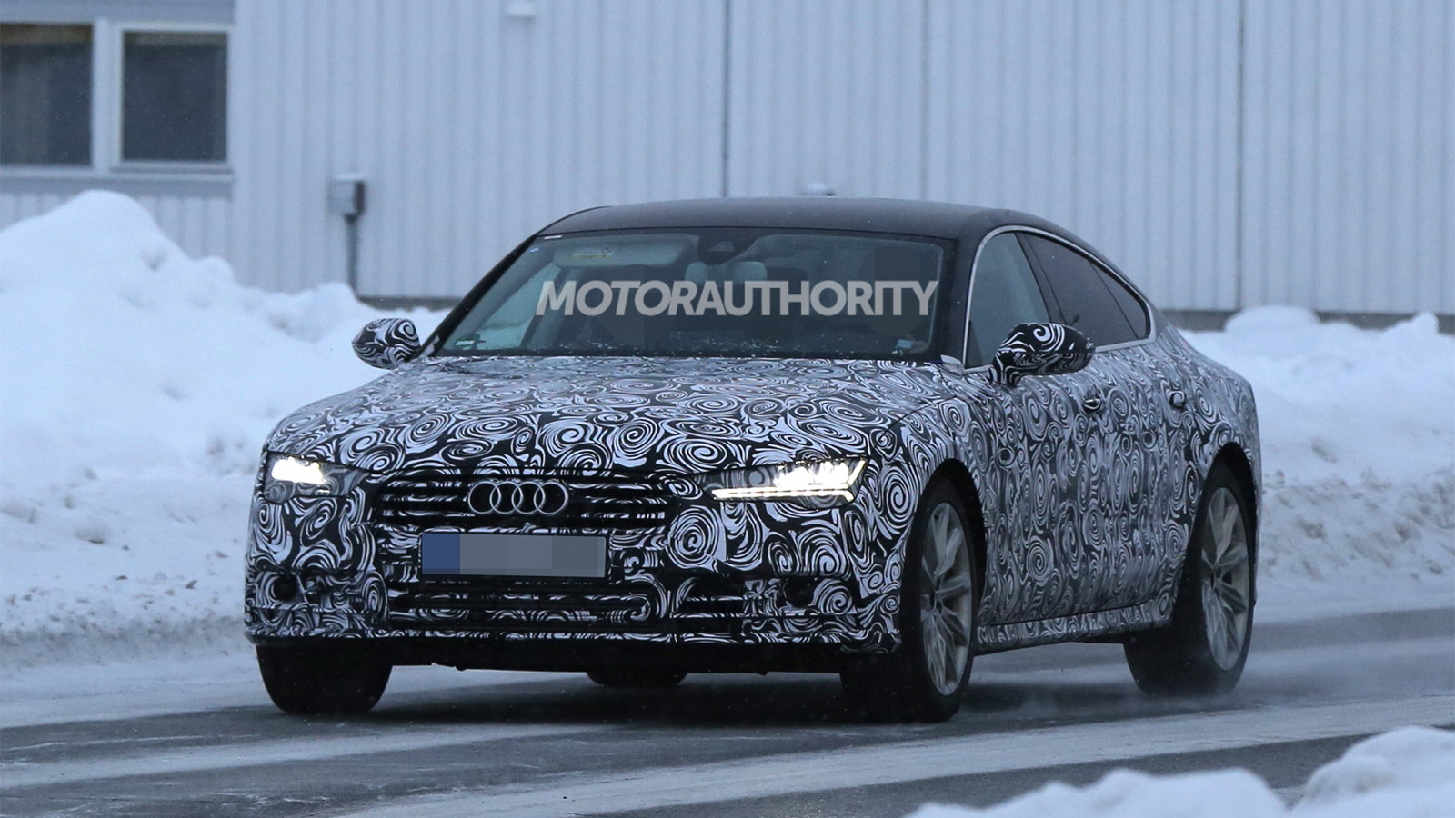 2015 Audi A7 facelift spy shots