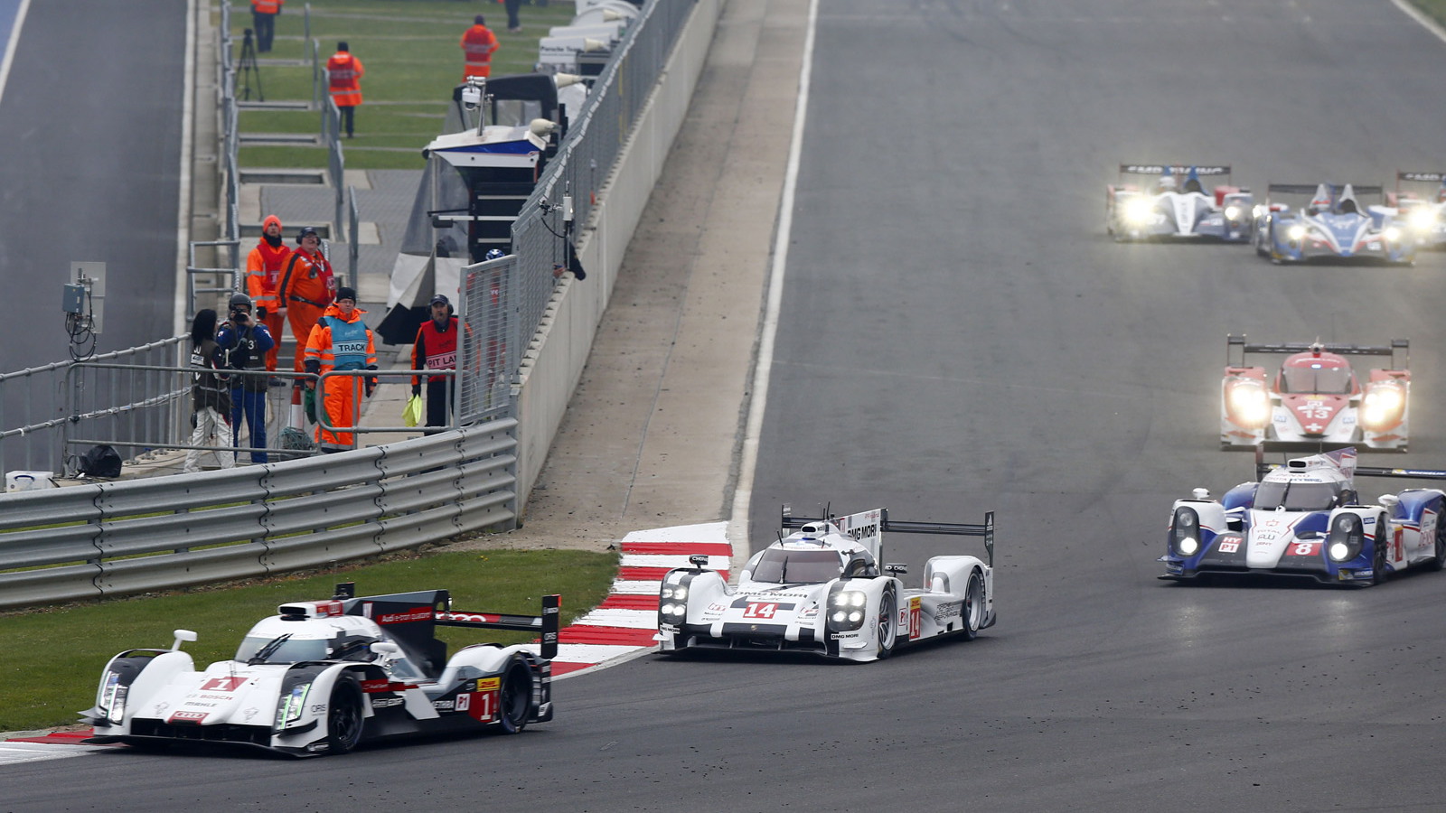 LMP1 cars in the 2014 6 Hours of Silverstone