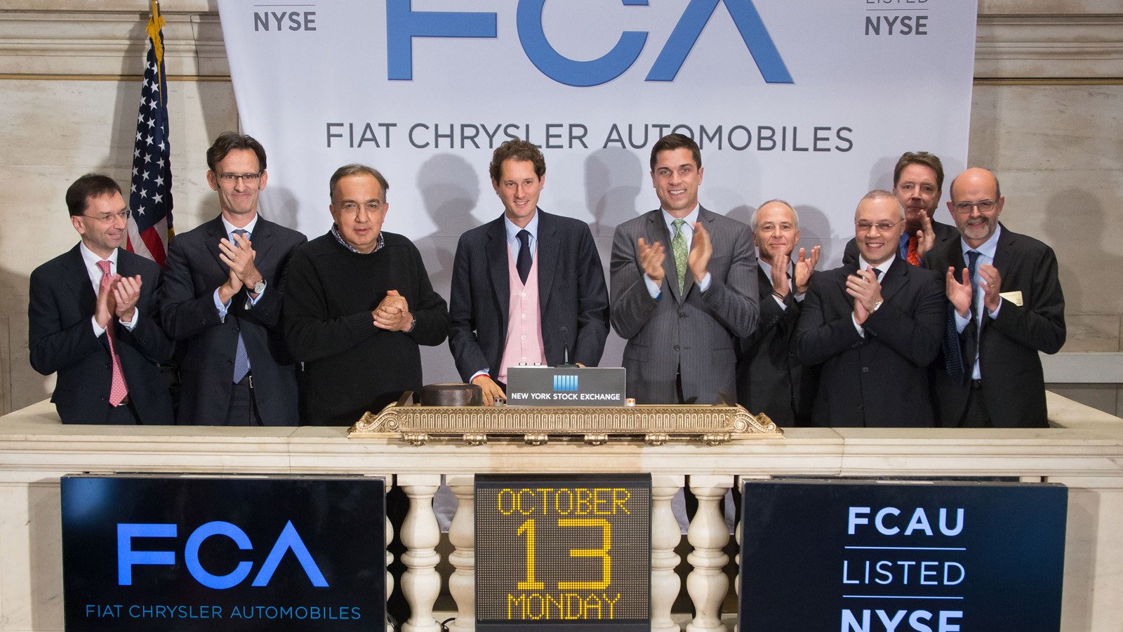 Fiat Chrysler Automobiles starts trading on the New York Stock Exchange