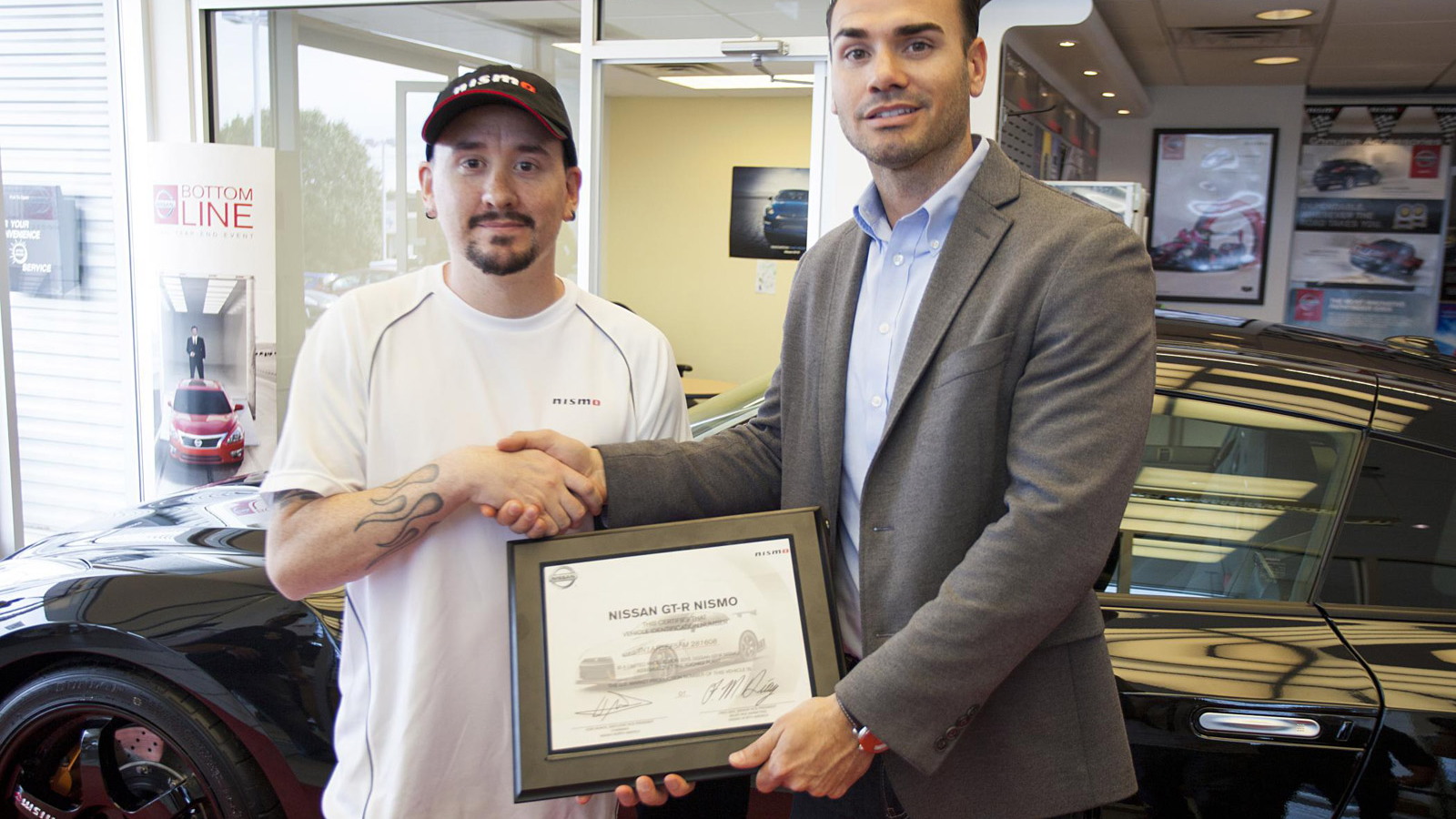 Matt McCulloh takes delivery of the first 2015 Nissan GT-R NISMO in the U.S.
