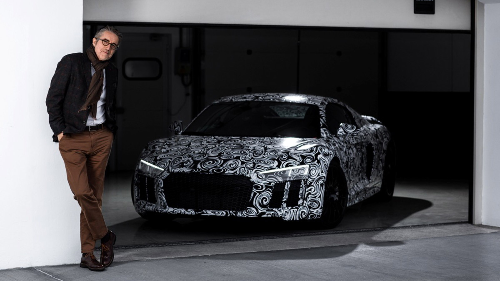 Audi quattro boss Heinz Hollerweger and the new R8