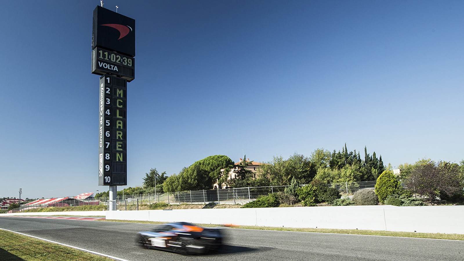 McLaren P1 GTR driver program at the Circuit de Catalunya in Barcelona, Spain