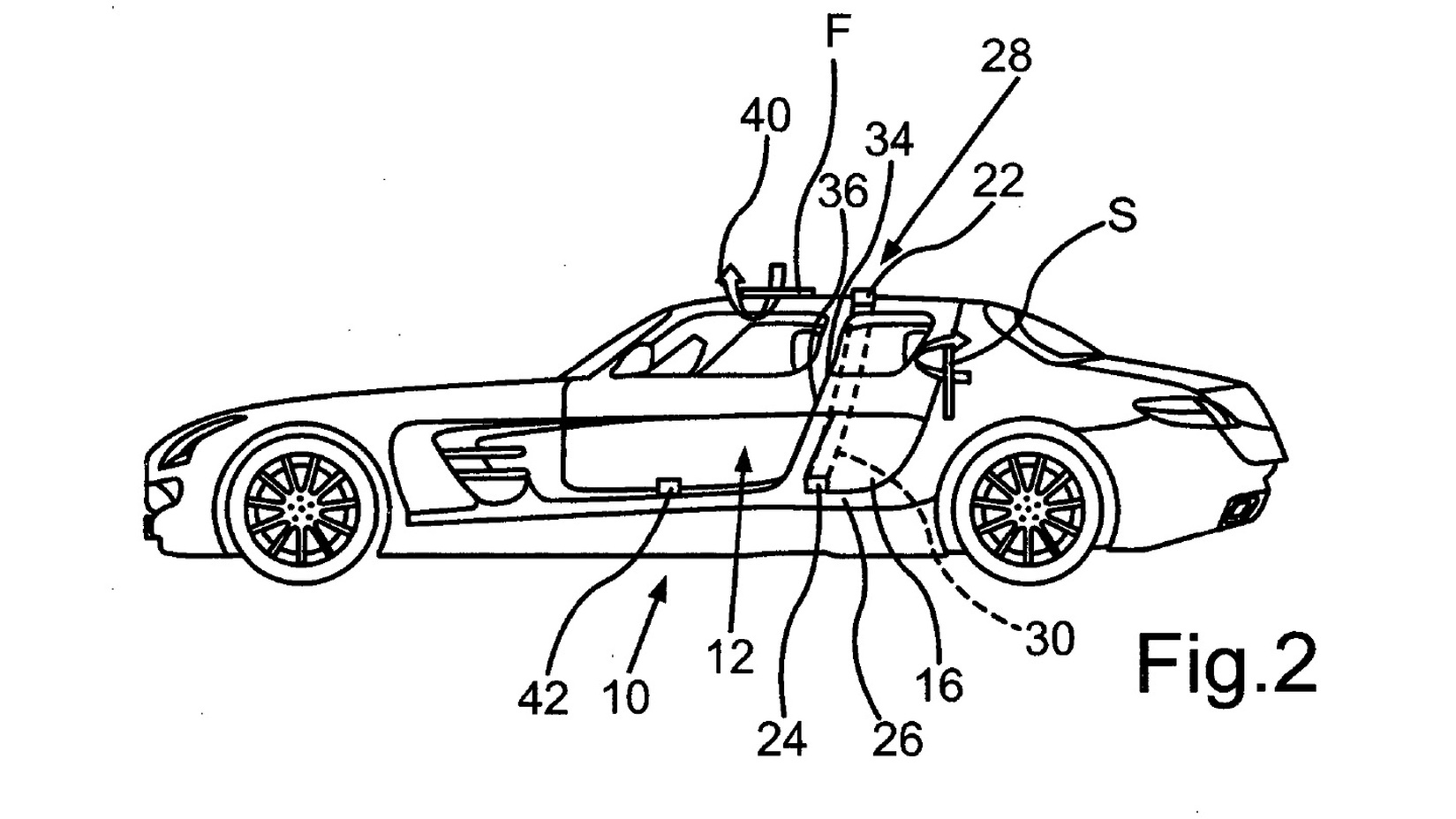 Four-door SLS AMG patent images 