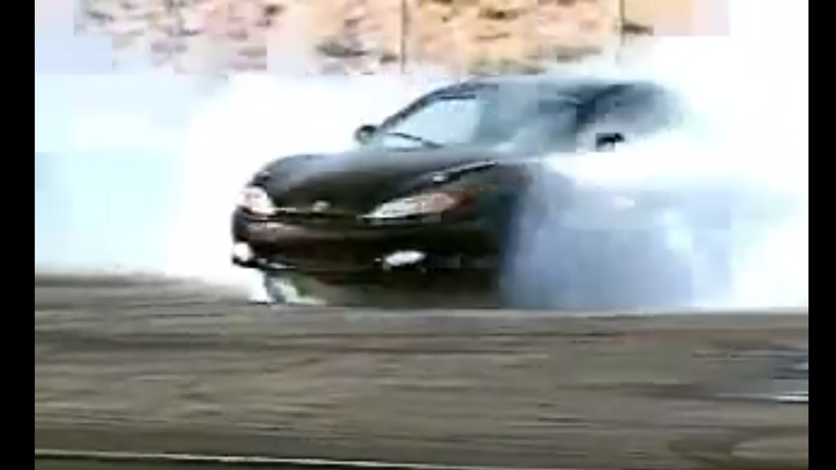 Twin Engine Hyundai Tiburon Does Donut Dance Rips Off 10s Video