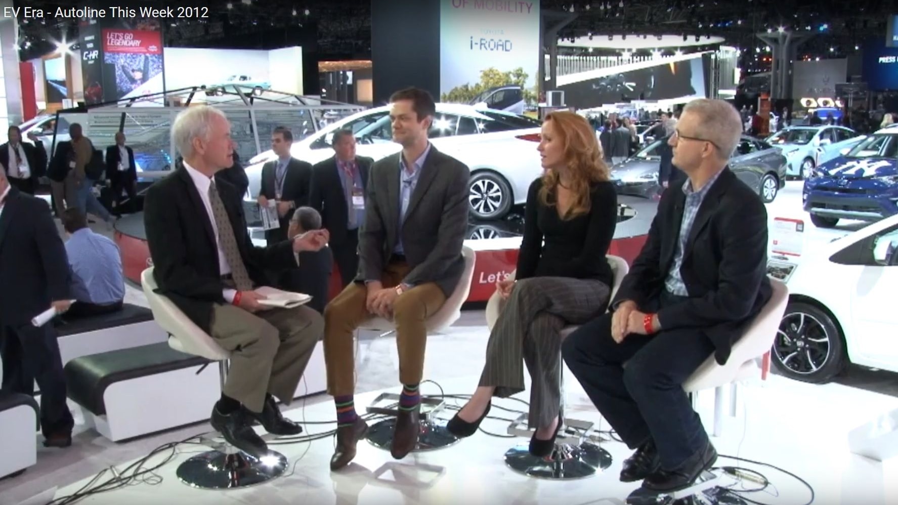 John McElroy, Salim Morsy, Chelsea Sexton, John Voelcker on Autoline TV at NY Auto Show, Apr 2016