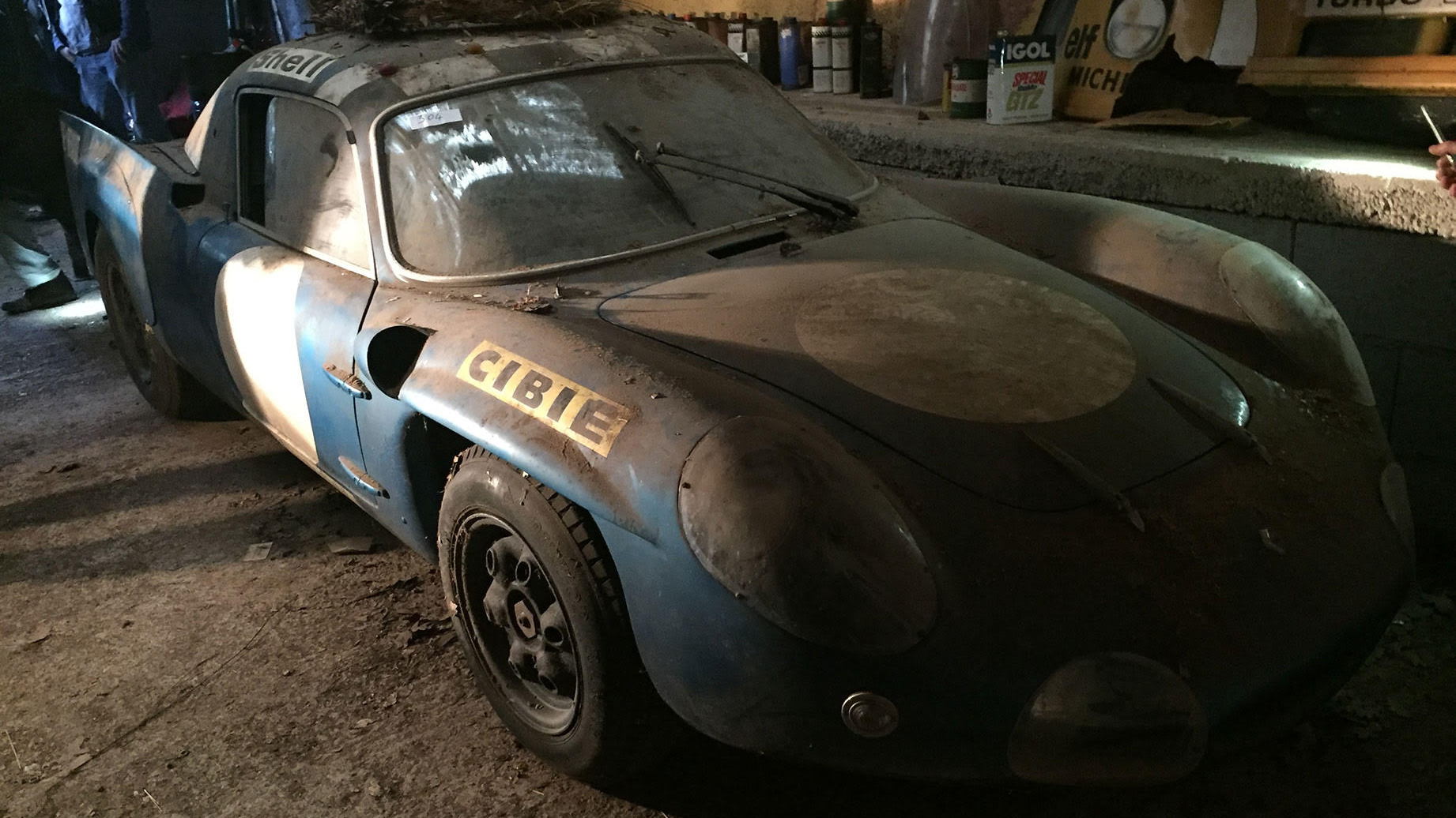 Alpine A210 Le Mans prototype in French shed