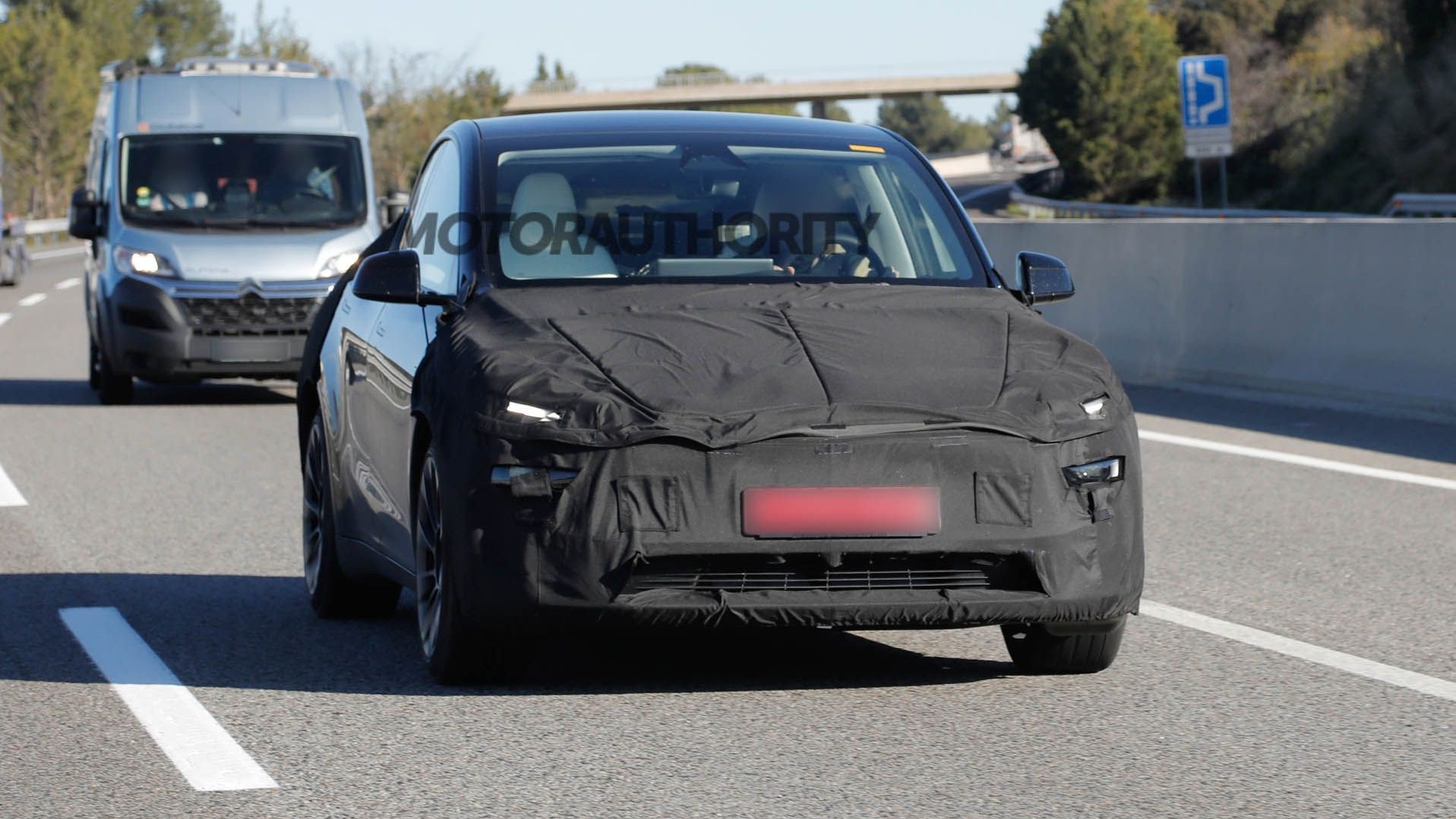2025 Tesla Model Y Juniper spy shots &ndash; Photo via Baldauf
