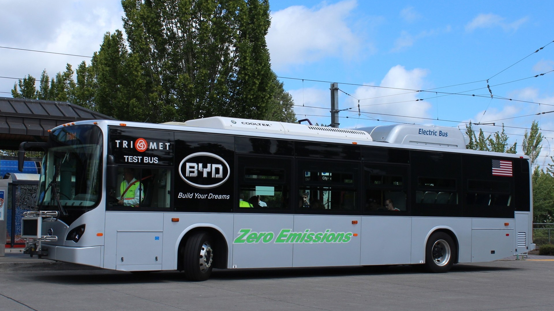 BYD K9 All-Electric Bus, as tested in Portland OR