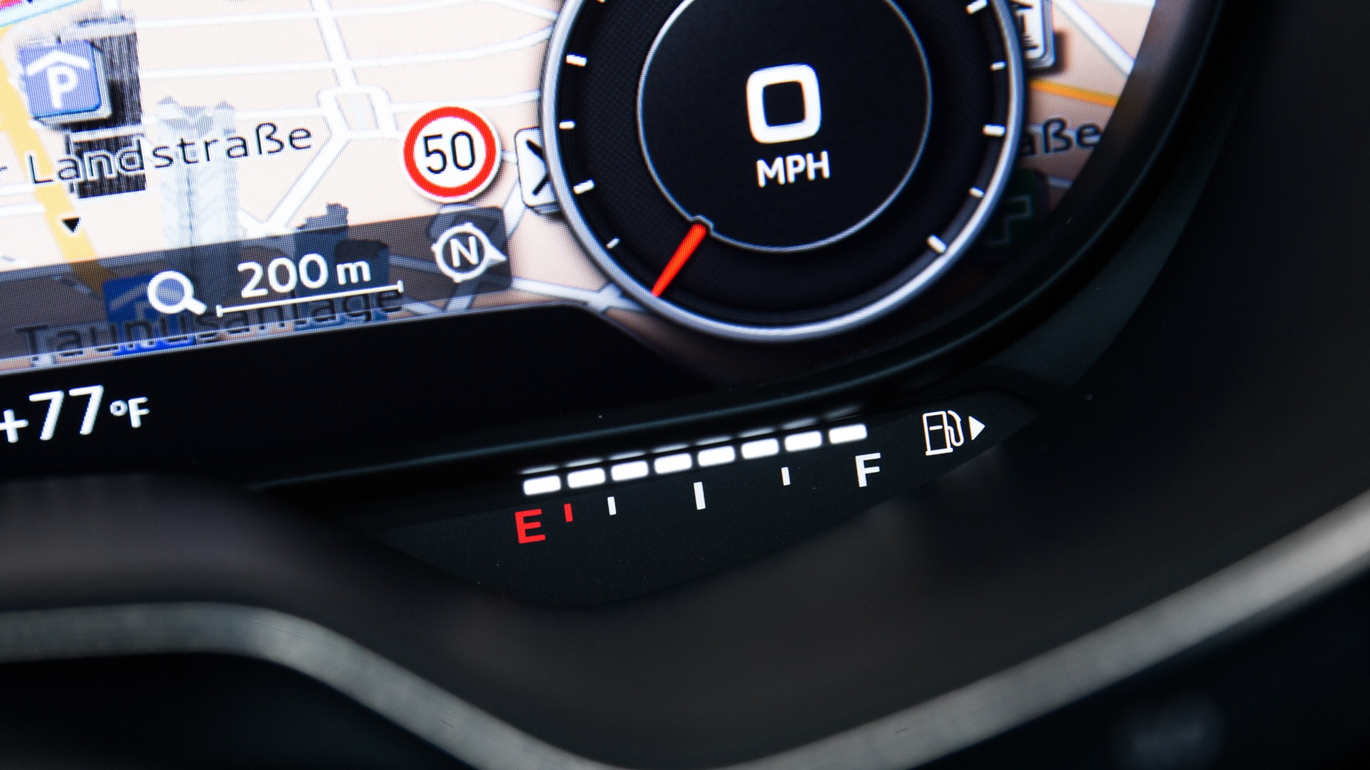Audi virtual cockpit (reconfigurable display)  -  2016 Audi TT